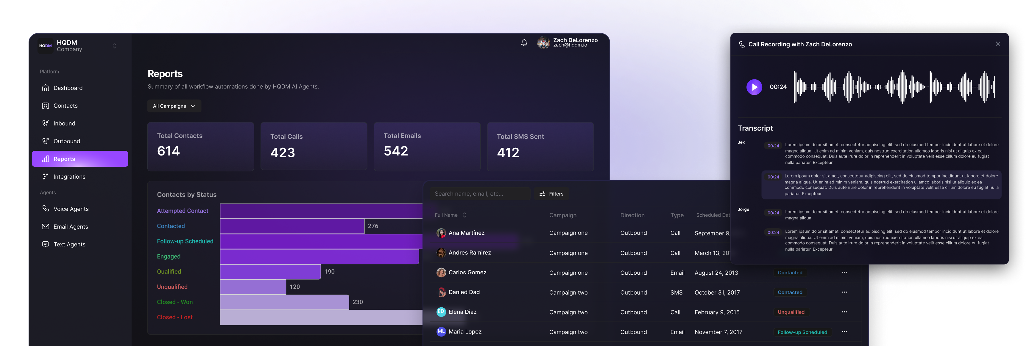 Agreements section image